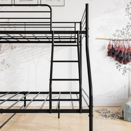 Heavy Duty Twin - Over - Full Metal Bunk Bed Frame - Dreamtide - Omega Lifestyles