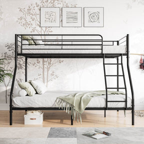 Heavy Duty Twin-Over-Full Metal Bunk Bed Frame - Omega Lifestyles