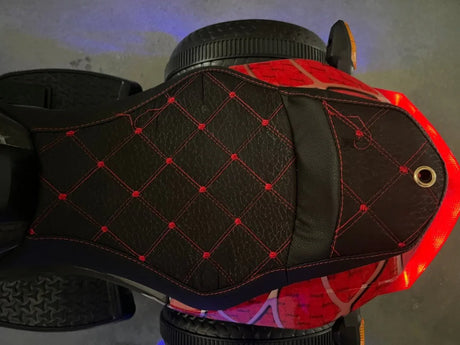 Kids 3-Wheel Ride-On Motorcycle With PU Seat Lighting - Omega Lifestyles