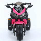 Kids 3-Wheel Ride-On Motorcycle With PU Seat Lighting - Omega Lifestyles