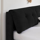 King Chenille Upholstered Hydraulic Storage Platform Bed Frame - Dreamtide - Omega Lifestyles