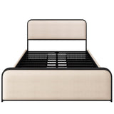 King Modern Metal Upholstered Bed Frame With Storage Drawers - Dreamtide - Omega Lifestyles