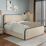 King Modern Metal Upholstered Bed Frame With Storage Drawers - Dreamtide - Omega Lifestyles