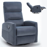 Manual Swivel Rocking Recliner Chair With Cushion Back - Dreamtide - Omega Lifestyles