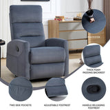 Manual Swivel Rocking Recliner Chair With Cushion Back - Dreamtide - Omega Lifestyles