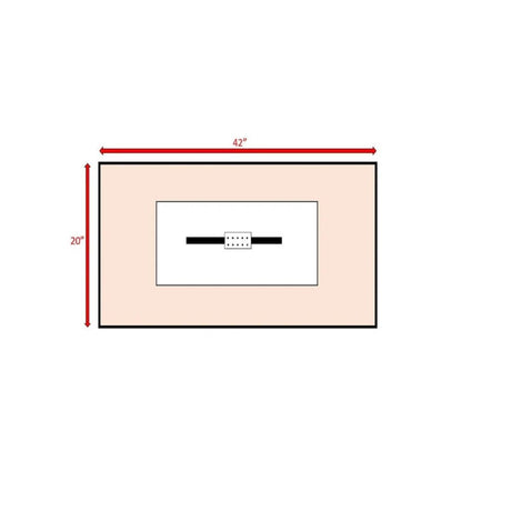 Modern Gray Steel 50000 BTU Outdoor Fire Pit Table - Dreamtide - Omega Lifestyles