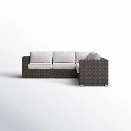 Modern Outdoor Wicker Sectional Lounge Set With Cushions - Dreamtide - Omega Lifestyles