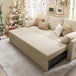 Modern Sleeper Sofa Bed With Storage Chaise - Omega Lifestyles