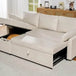 Modern Sleeper Sofa Bed With Storage Chaise - Omega Lifestyles