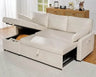 Modern Sleeper Sofa Bed With Storage Chaise - Omega Lifestyles