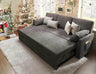 Modern Sleeper Sofa Bed With Storage Chaise - Omega Lifestyles