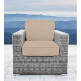 Modern Weather - Resistant Outdoor Wicker Club Chair With Cushions - Dreamtide - Omega Lifestyles