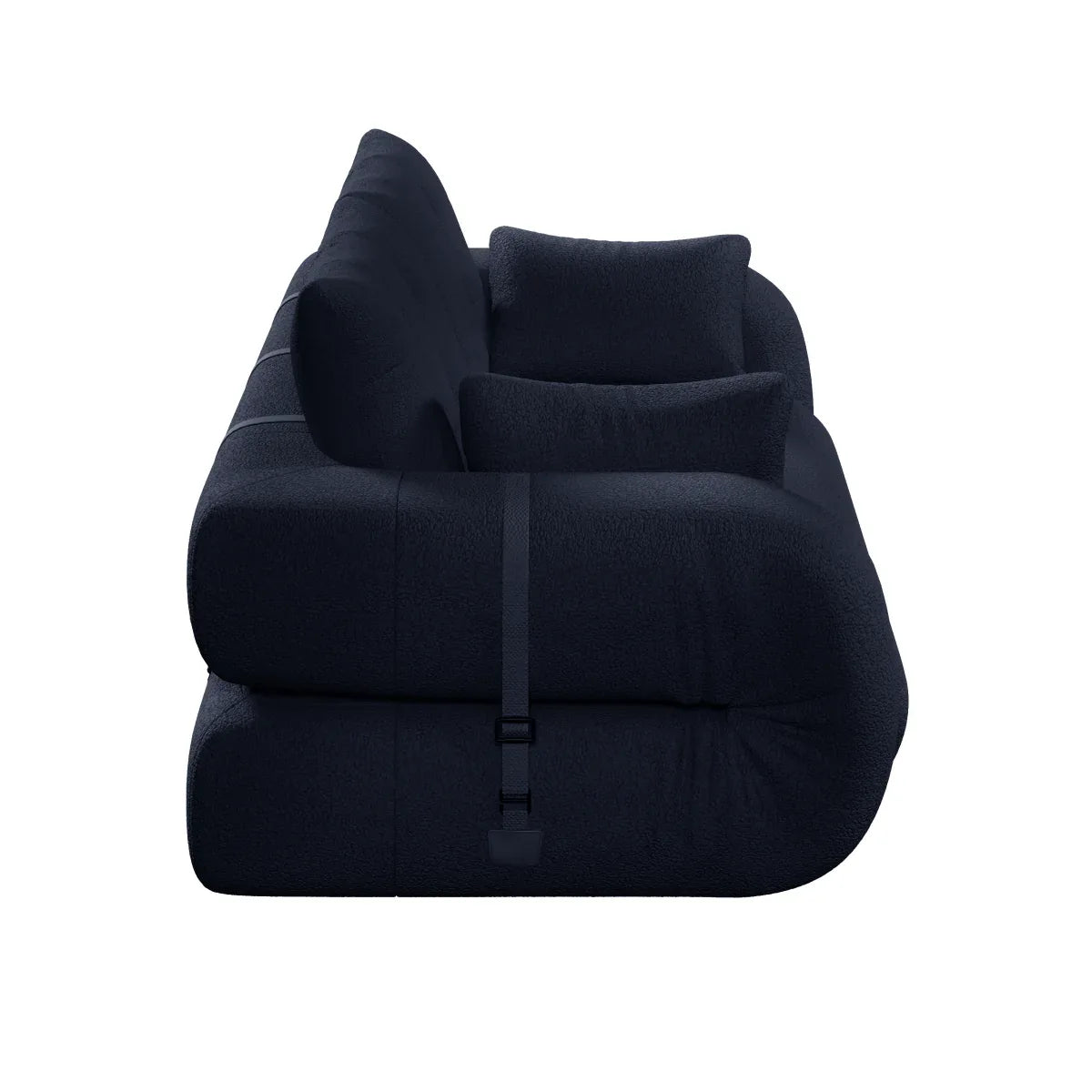 Multi-Functional Foldable Teddy Fabric Sleeper Sofa Bed - Omega Lifestyles