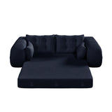 Multi-Functional Foldable Teddy Fabric Sleeper Sofa Bed - Omega Lifestyles