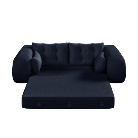 Multi-Functional Foldable Teddy Fabric Sleeper Sofa Bed - Omega Lifestyles