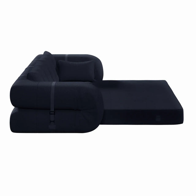 Multi-Functional Foldable Teddy Fabric Sleeper Sofa Bed - Omega Lifestyles