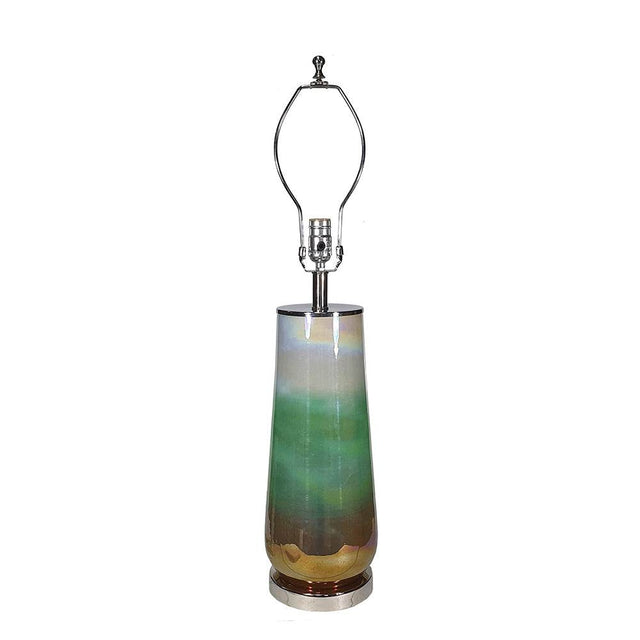 Multicolor Glass Round Plug-In Table Lamp - Omega Lifestyles