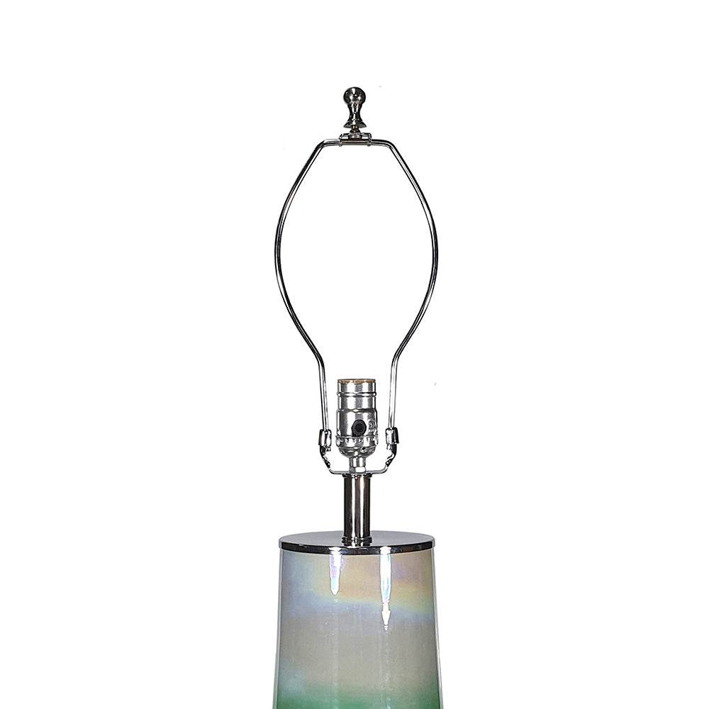 Multicolor Glass Round Plug-In Table Lamp - Sleep Galleria