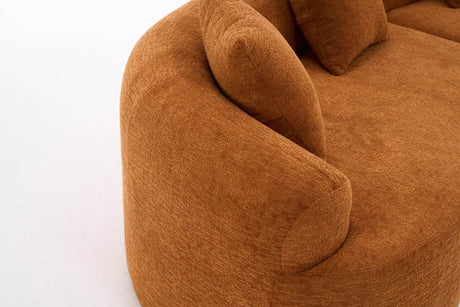 Orange Curved Foam Spring 4 - Seat Modular Sofa - Dreamtide - Omega Lifestyles