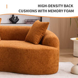 Orange Curved Foam Spring 4 - Seat Modular Sofa - Dreamtide - Omega Lifestyles