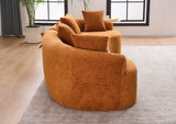 Orange Curved Foam Spring 4 - Seat Modular Sofa - Dreamtide - Omega Lifestyles
