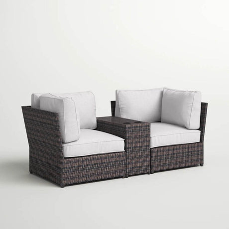 Outdoor Weather - Resistant Wicker Loveseat With Cushions - Dreamtide - Omega Lifestyles