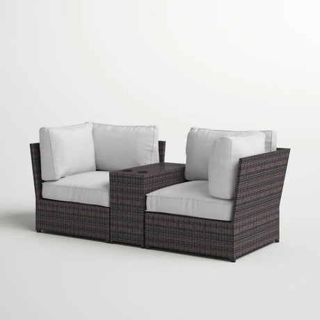 Outdoor Weather - Resistant Wicker Loveseat With Cushions - Dreamtide - Omega Lifestyles