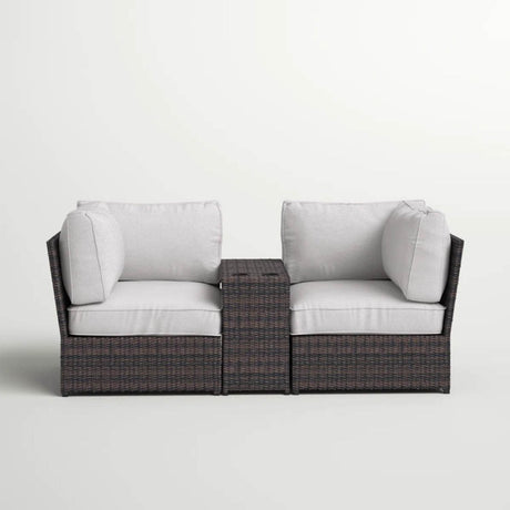Outdoor Weather - Resistant Wicker Loveseat With Cushions - Dreamtide - Omega Lifestyles