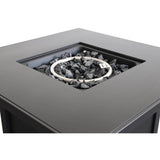 Powder - Coated Steel Square Outdoor Fire Pit With Lid - Dreamtide - Omega Lifestyles
