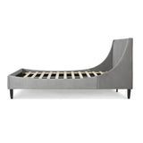 Queen Velvet Upholstered Platform Bed Frame Set - Dreamtide - Omega Lifestyles