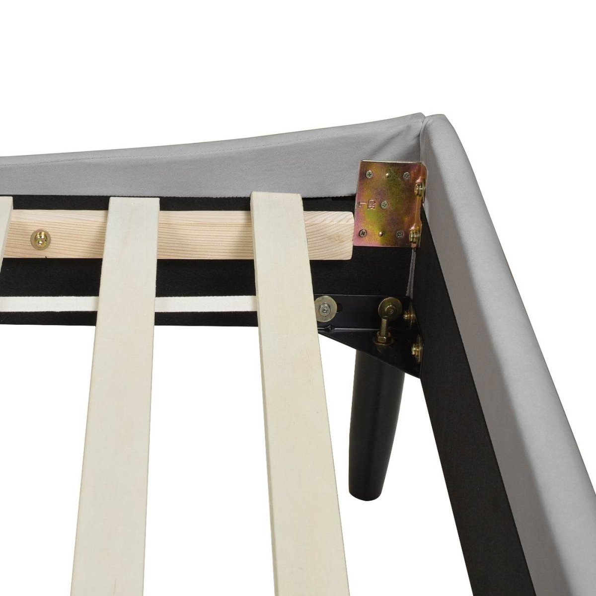 Queen Velvet Upholstered Platform Bed Frame Set - Dreamtide - Omega Lifestyles