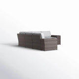 Reversible Outdoor Wicker Patio Sectional Sofa With Cushions - Dreamtide - Omega Lifestyles