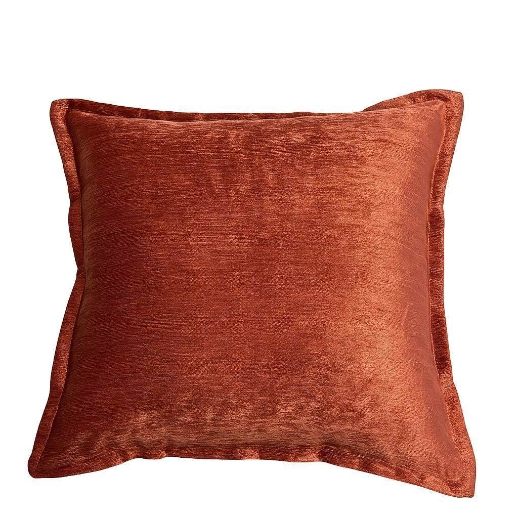 Rose Copper Velvet Throw Pillow With Plush Fill - Dreamtide - Omega Lifestyles