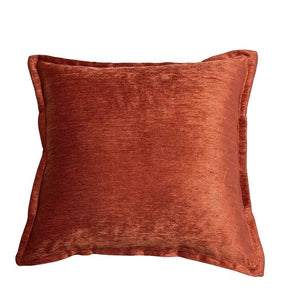 Rose Copper Velvet Throw Pillow With Plush Fill - Omega Lifestyles