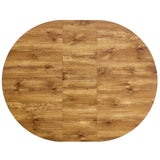 Round Extendable MDF Dining Table With Four PU Chairs - Omega Lifestyles