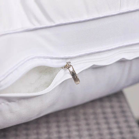 Set of 2 Deep Sleep Neck Support Plaid Pillows - Sleep Galleria