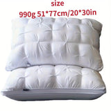 Set of 2 Deep Sleep Neck Support Plaid Pillows - Sleep Galleria