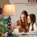 Set of 2 Touch Control Bronze Finish Table Lamps - Omega Lifestyles