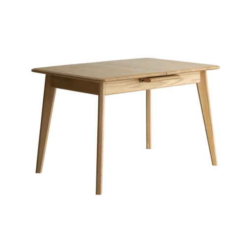 Solid Oak Extendable Dining Table With Metal Slide - Omega Lifestyles