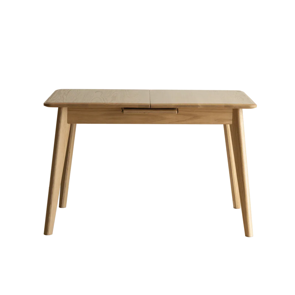 Solid Oak Extendable Dining Table With Metal Slide - Omega Lifestyles