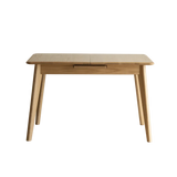 Solid Oak Extendable Dining Table With Metal Slide - Omega Lifestyles