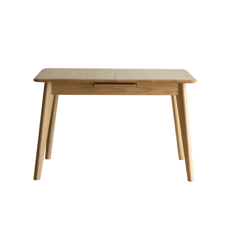 Solid Oak Extendable Dining Table With Metal Slide - Omega Lifestyles
