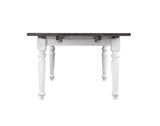 Solid Wood Brown And White Extendable Dining Table - Dreamtide - Omega Lifestyles