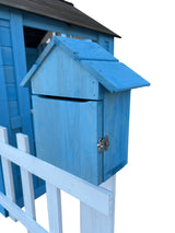 Solid Wood Outdoor Kids Playhouse With Picnic Bench - Omega Lifestyles