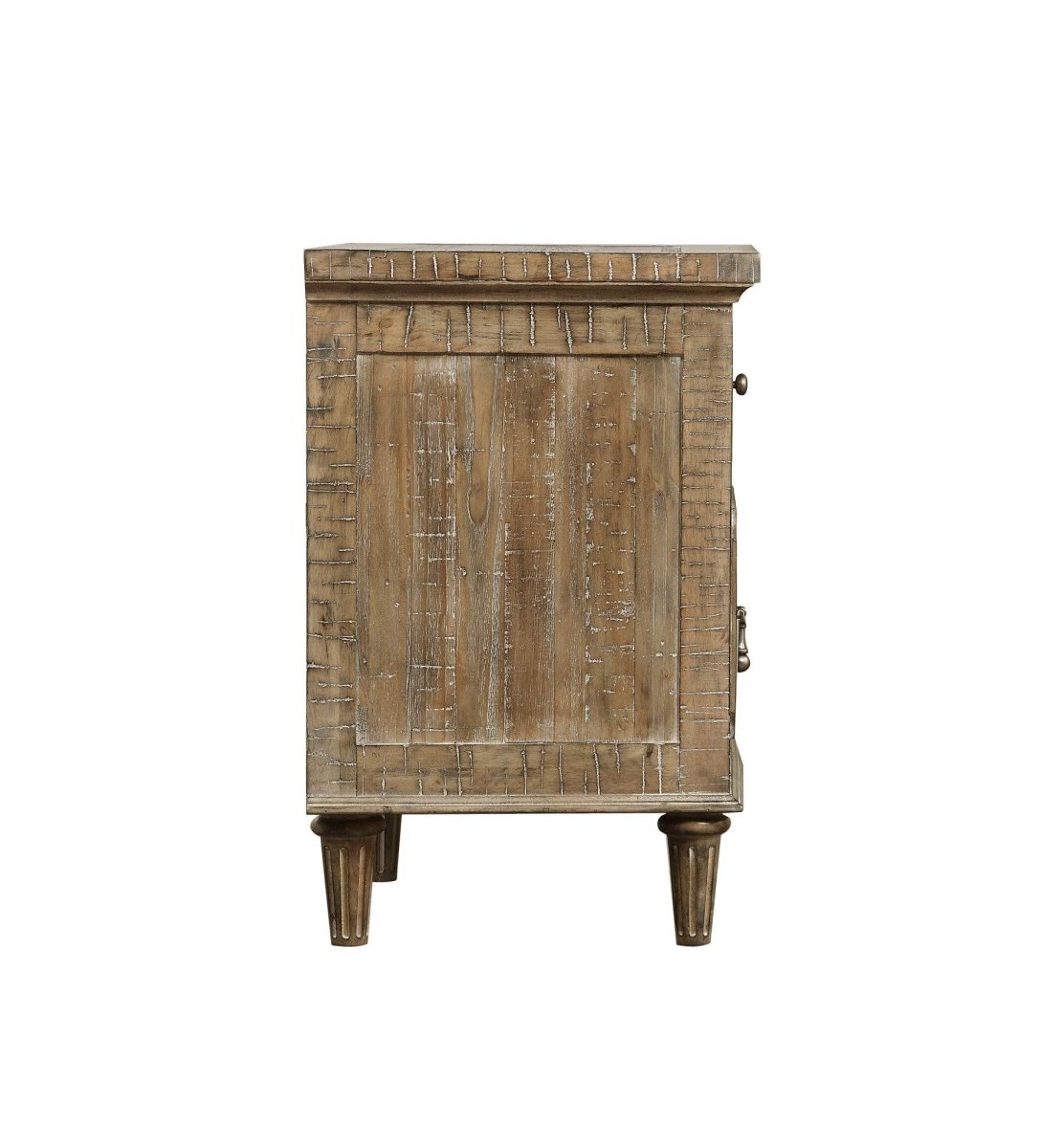 Solid Wood Taupe Rustic Casual 2 - Drawer Nightstand - Dreamtide - Omega Lifestyles