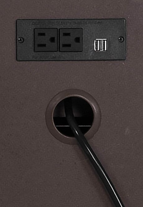 Solid Wood Taupe Rustic Casual 2 - Drawer Nightstand - Dreamtide - Omega Lifestyles