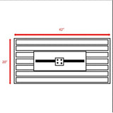 Steel Propane Outdoor Fire Pit Table With Heat - Resistant Finish - Dreamtide - Omega Lifestyles