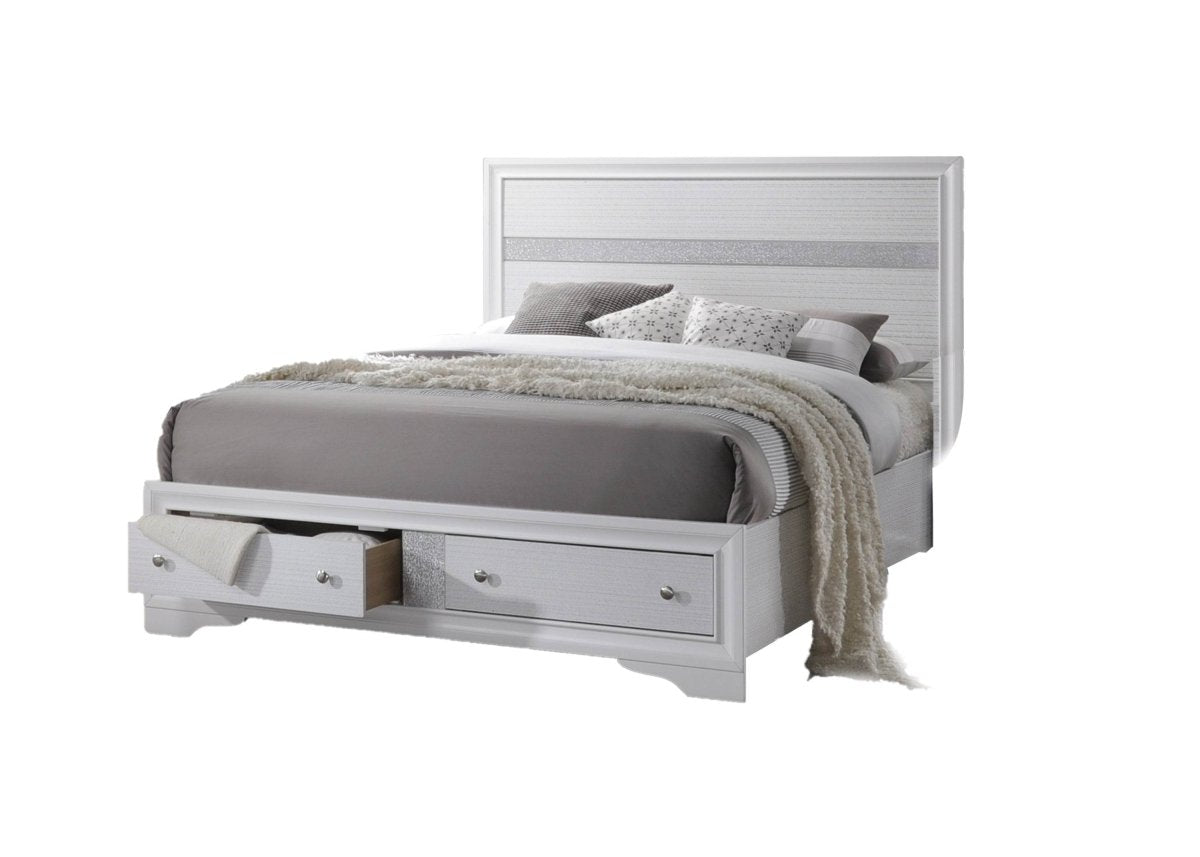 Traditional Style Wood Bedroom Set With Storage Drawers - Omega Lifestyles