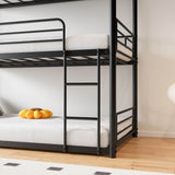 Triple Twin Metal Twin Size Bunk Bed Frame - Dreamtide - Omega Lifestyles