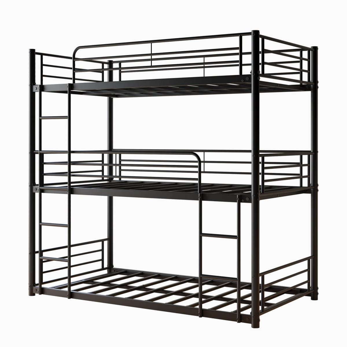 Triple Twin Metal Twin Size Bunk Bed Frame - Dreamtide - Omega Lifestyles